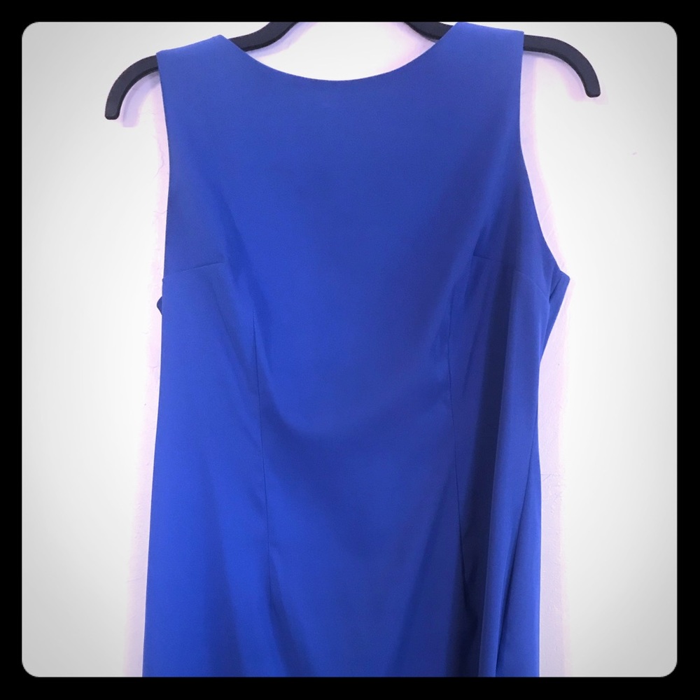 Bright blue sleath dress